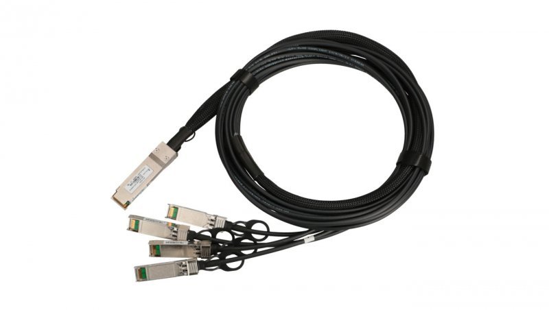 Kabel QSFP+ DAC, 40Gbps do 4x 10Gbps 3m, 30AWG Extralink QSFP+ DAC