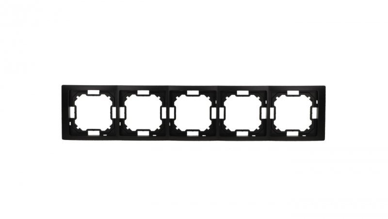 Simon Basic Ramka 5-krotna Neos IP20 czarny mat BMRC5/49