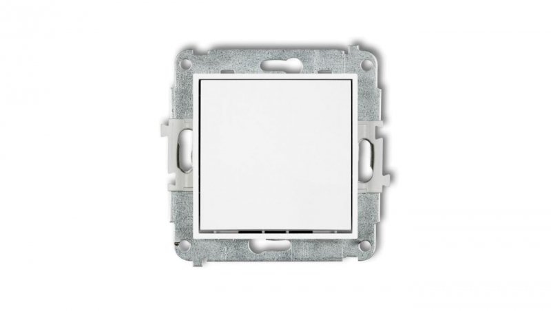 MINI Mechanizm łącznika schodowego (jeden klawisz bez piktogramu) biały mat 25MWP-3.1