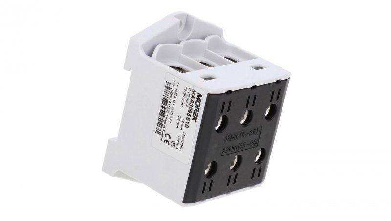 Złączka OTL95-3 kolor czarny 3xAl/Cu 6-95mm2 1000V Zacisk uniwersalny