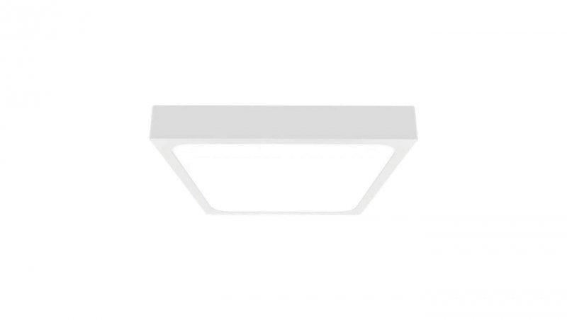 Plafoniera LED 24W 2400lm 4000K IP44 Kwadrat Mleczny Biała Ramka 7628