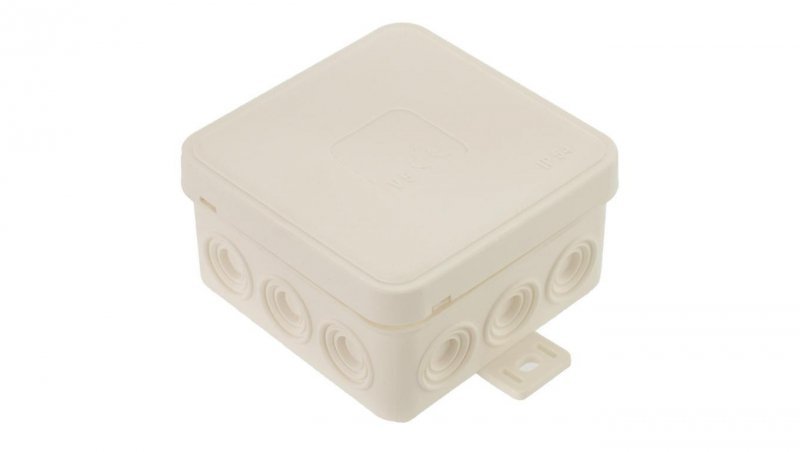 Puszka instalacyjna natynkowa typu KLIK 85x85x41mm hermetyczna IP54 biała ViPlast