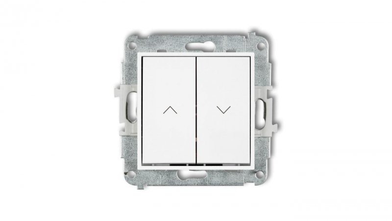 ICON Mechanizm łącznika żaluzjowego z podtrzymaniem biały IWP-88