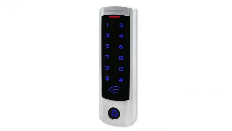 Qoltec Zamek szyfrowy DIONE z czytnikiem RFID kod karta brelok dzwonek IP68 EM slim