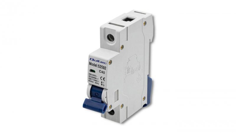 Qoltec Wyłącznik nadprądowy C40 Bezpiecznik AC 40A 1P