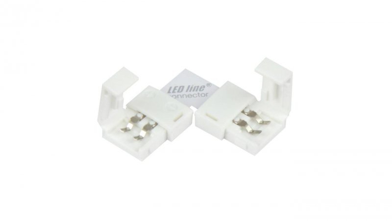 LED line łącznik do taśm LED CLICK CONNECTOR kątowy 8 mm 2 PIN Typ L