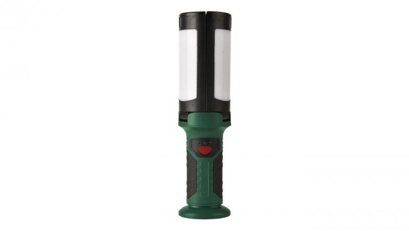 Latarka akumulatorowa Vane LED 600lm, 7500K, 2200MAh, multi tryby świecenia + magnes, ziel-czar / 47108