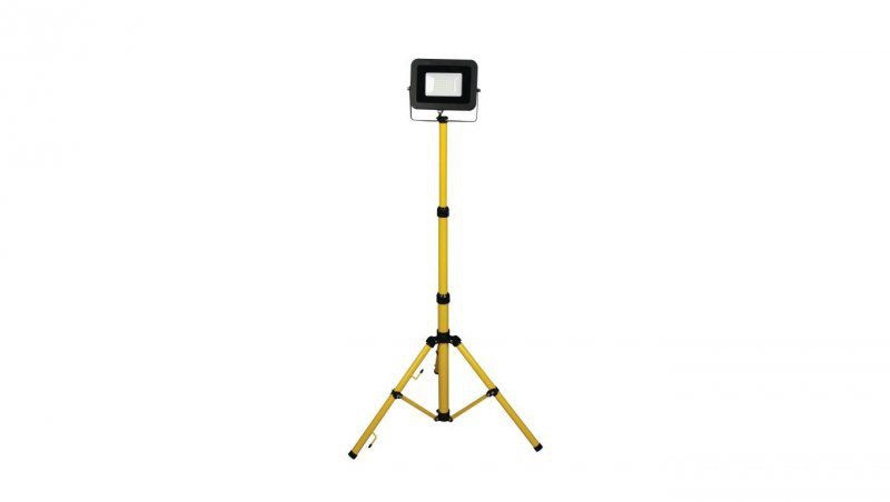 Naświetlacz 20W LED 1800lm, 4000K, IP65 1,5m przewód gumowy, na statywie / 47008