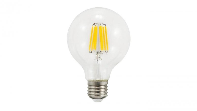 Żarówka LED E27 G80 7W = 60W 810lm 3000K Ciepła 360 Filament GOLDLUX