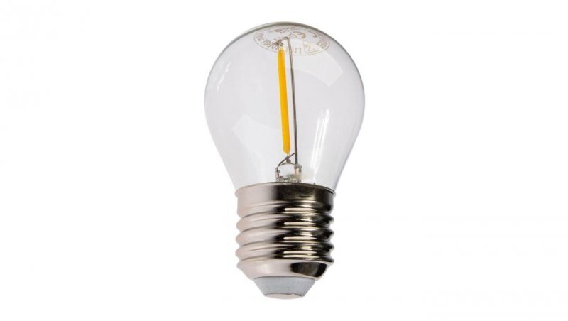 Żarówka LED E27 G45 1,3W 55lm 2700K Ciepła 360 Filament KOBI do Girlandy