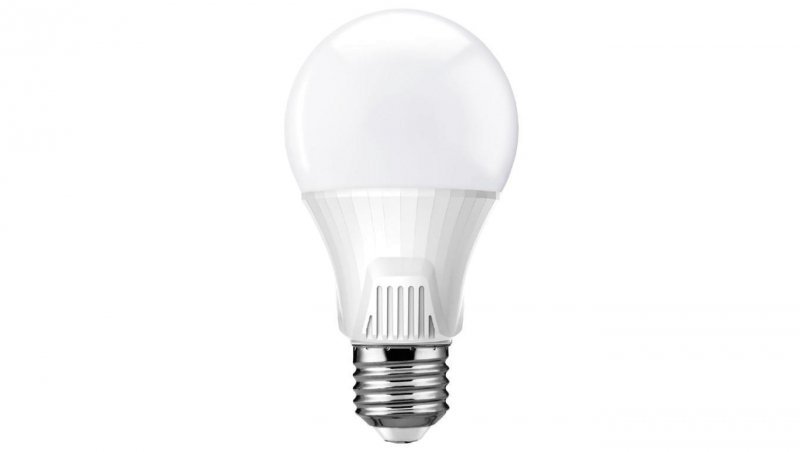 Żarówka LED E27 A60 9W = 60W 810lm 6500K Zimna 220 KOBI Czujnikiem Ruchu i Zmierzchu