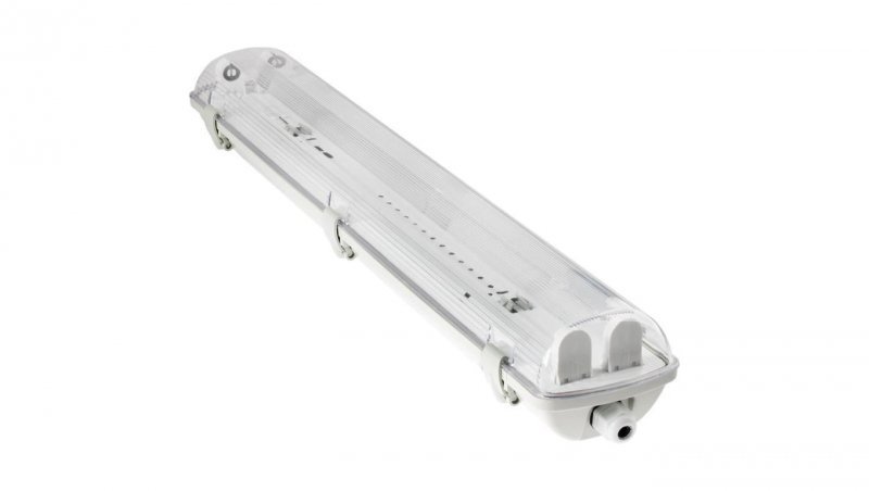 Oprawa Hermetyczna LED Pyłoszczelna 60cm 2xT8 G13 IP65 OHLD-218 Lumiled 2x60 metalowe klipsy pełna blacha