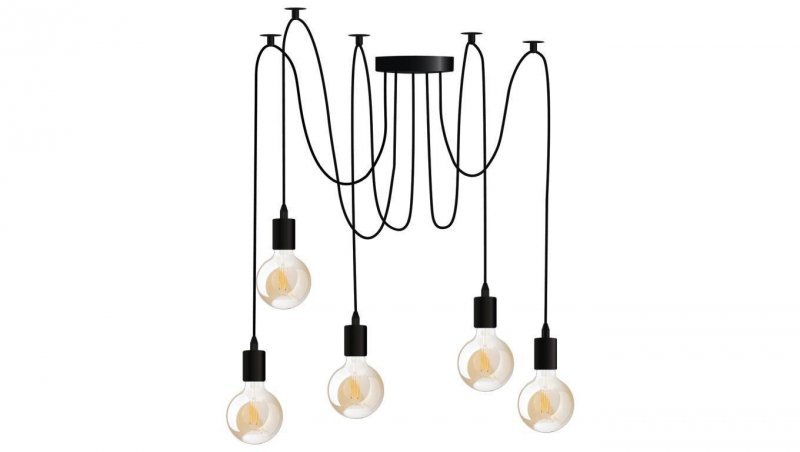 Lampa wisząca sufitowa ARANE PAJĄK 5 ramion do LED 5x E27 LUMILED