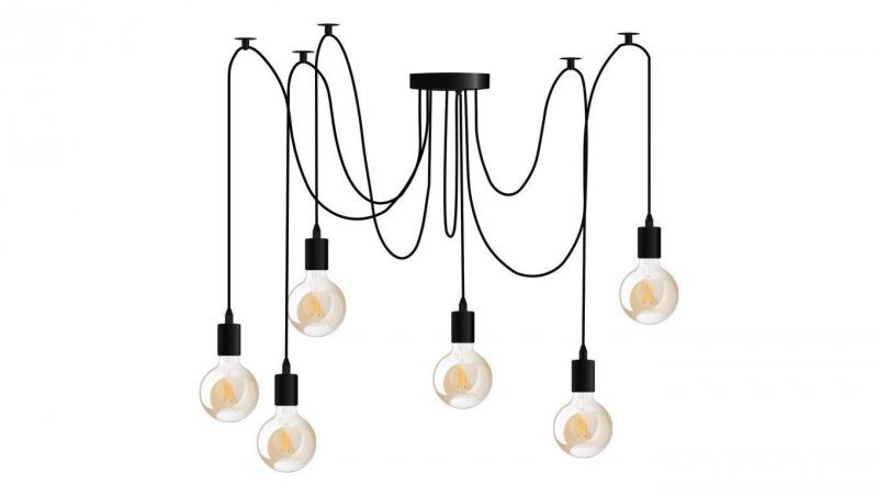Lampa wisząca sufitowa ARANE PAJĄK 6 ramion do LED 6x E27 LUMILED
