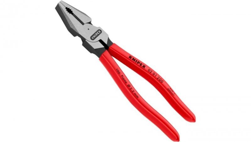 Szczypce uniwersalne o zwiększonym przełożeniu 200mm KNIPEX 02 01 200