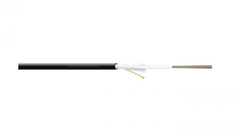 Kabel światłowodowy zewnętrzny 12 włókien SM 9/125 OS2 G652D 1500N PE Fca czarny DK-B3912-O-SC-1 /bębnowy/