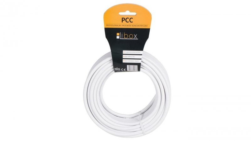 Kabel koncentryczny RG6U PCC-50 50M Libox