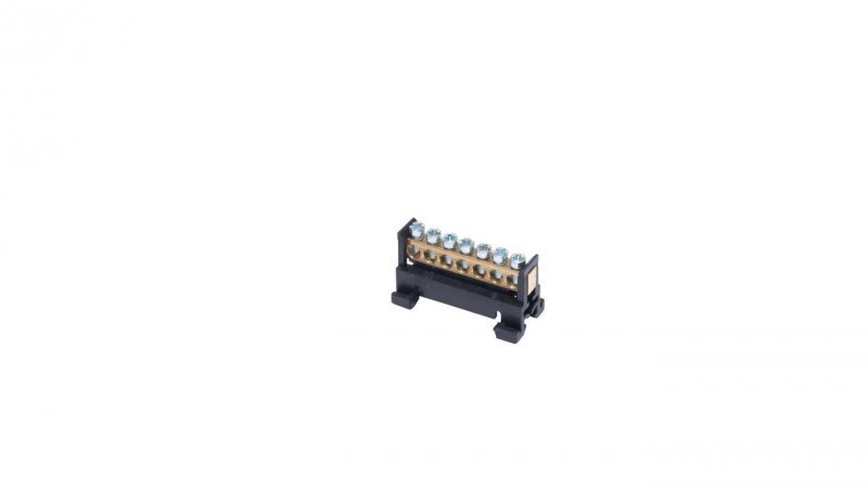 Listwa zaciskowa na szynę L7 fazowa 7-torowa 16mm² 400V AC 63A czarna 81700007