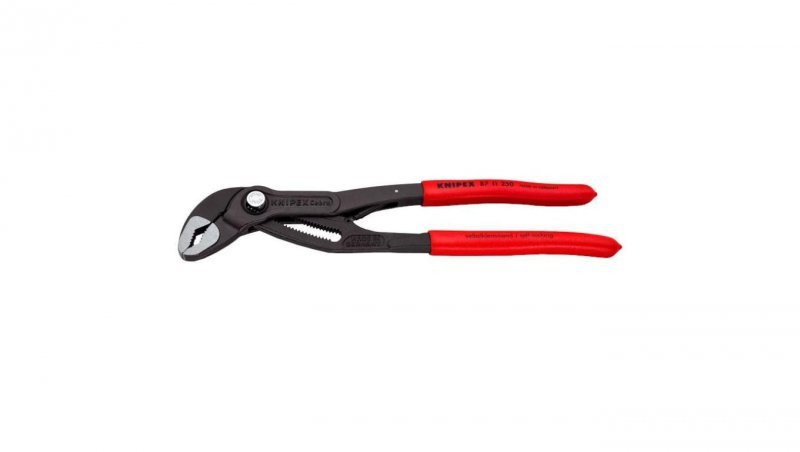Szczypce nastawne Cobra 250mm ze sprężyną klucz do rur i armatury KNIPEX 87 11 250