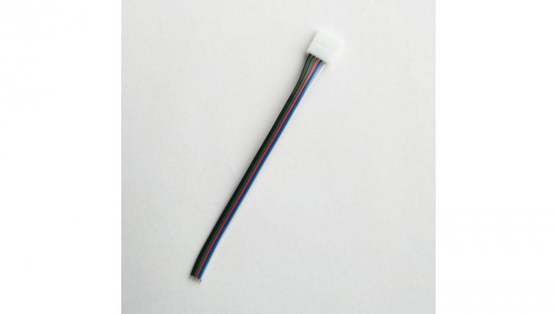 Złączka LED RGBW 12mm jednostronna z przewodem
