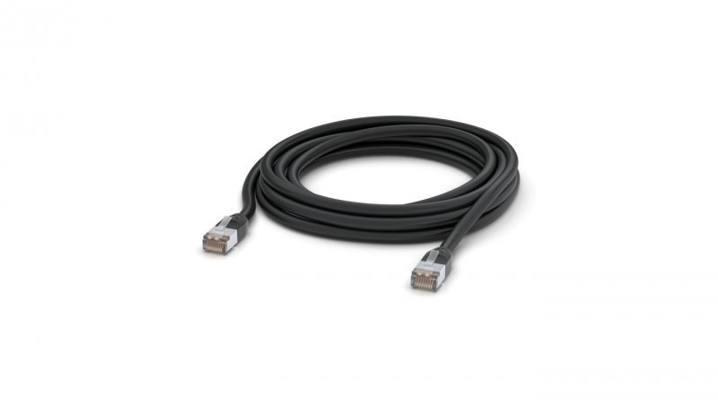 Patchcord LAN Zewnętrzny, Cat.5e STP, 5m, czarny Ubiquiti UACC-Cable-Patch-Outdoor-5m-BK