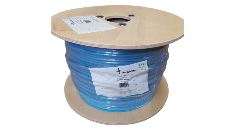 Kabel UTP kat.6 U/UTP 4x2x0,54 niebieski LSOH Telegärtner 500m