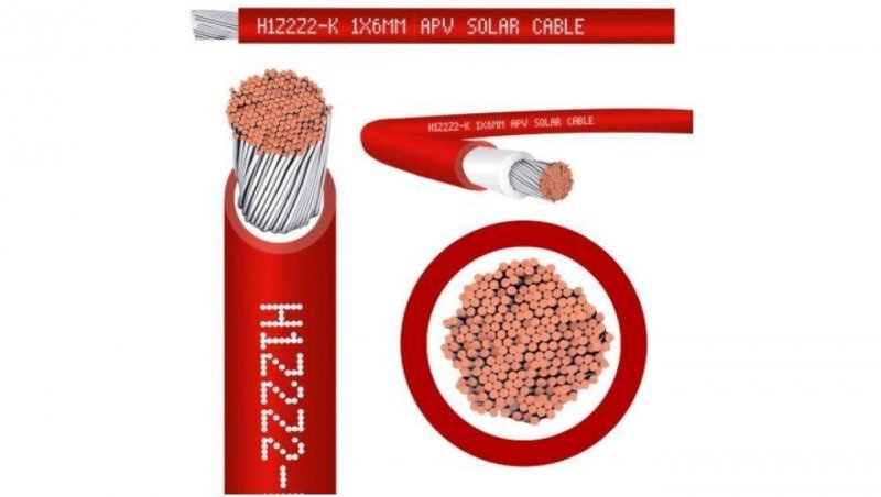 Przewód solarny H1Z2Z2-K PV 4.0 czerwony 730400015060QURT