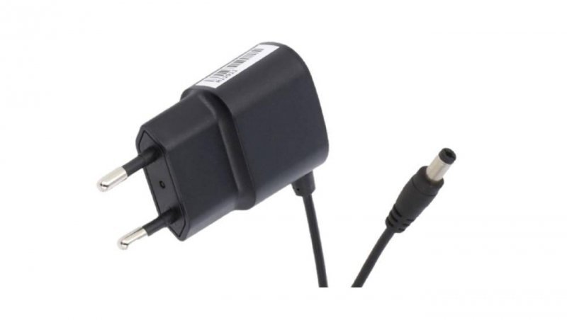 POS05100A Zasilacz adapter czarny 5W 5V 1A z wtykiem DC - 2.1x5.5