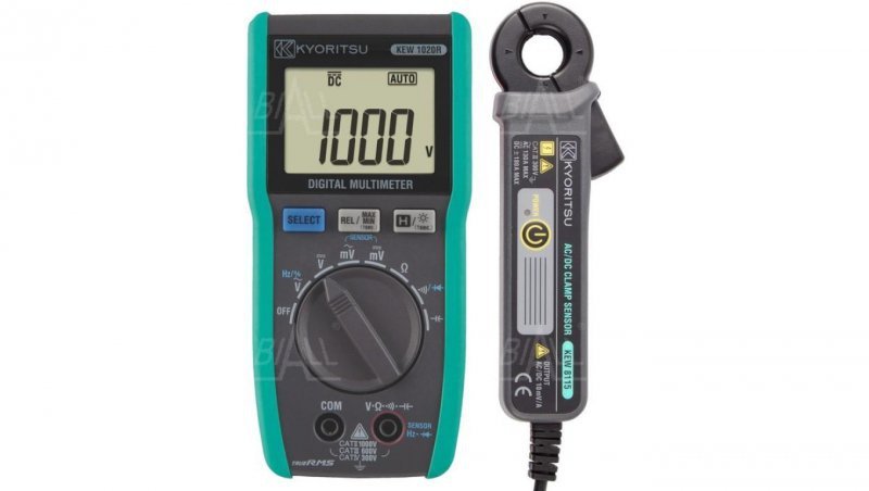 KEW1020R Multimetr TRMS 1000V AC/DC + cęgi 8115 AC 130A/DC 180A