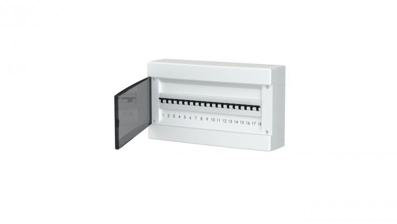 Rozdzielnica modułowa natynkowa plastikowa 1x18 IP40 C.1318-P
