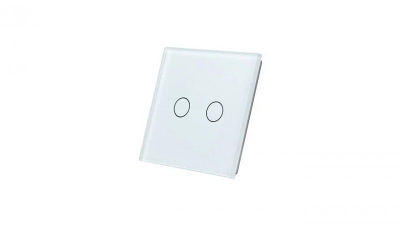 LIVOLO - PANEL SZKLANY PODWÓJNY- BIAŁY