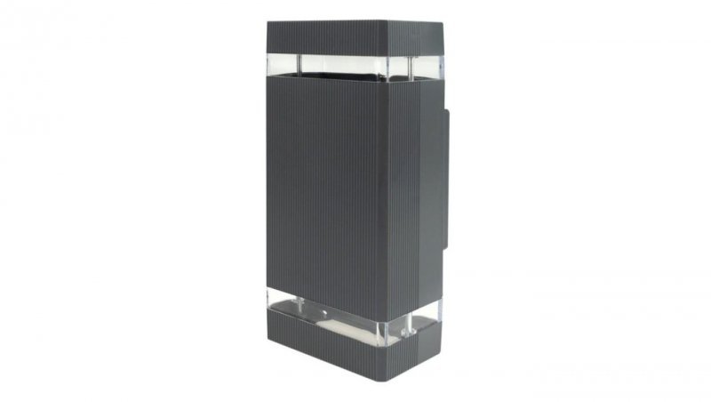 Oprawa elewacyjna plastik OE-6S 2xGU10 ANTRACYT