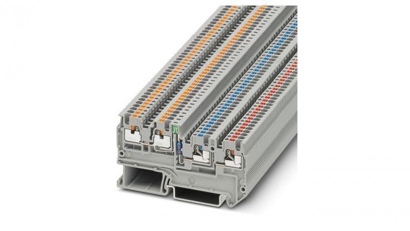 Złączka do czujnika 3‑piętrowa 0,14‑1,5mm2 szara PTIO 1,5/S/3‑LED 24 GN 3244436