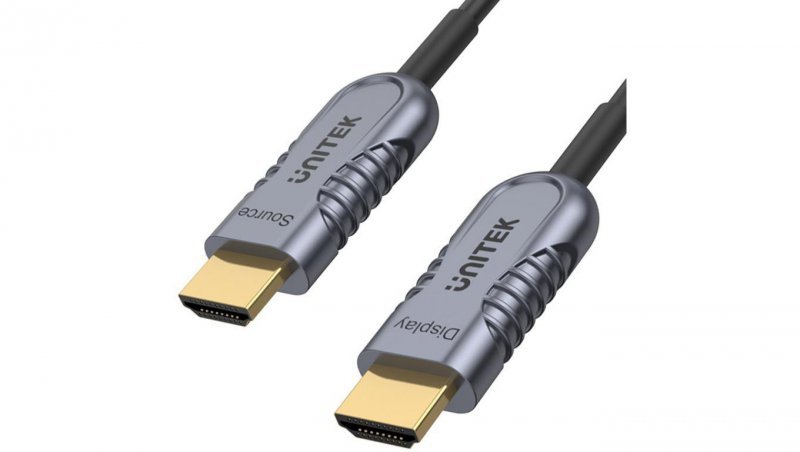 Kabel HDMI Unitek C11032DGY optyczny HDMI 2.1 AOC 8K 120Hz 40m