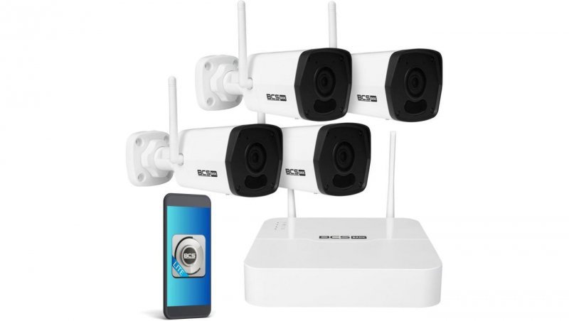 Zestaw monitoringu 4 kamery wifi BCS-B-KITW(2.0)