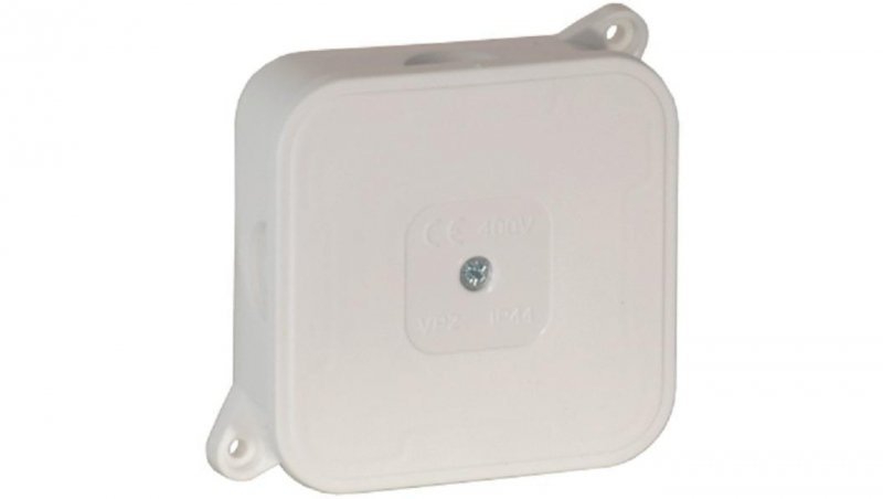 Puszka natynkowa pusta 4 wlotów VIPLAST VP-2 BIAŁA IP44 85x85x35mm 027-01