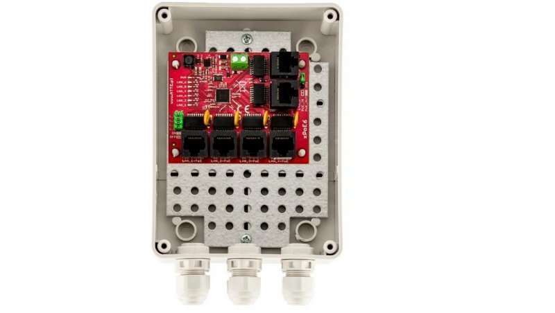 SWITCH 6-PORTOWY POE ATTE xPoE-6-11-S2 (zewnętrzny)