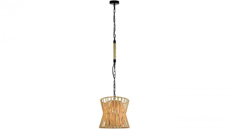 Lampa sufitowa VARBERG IL MIO w stylu boho stal + sznur 1xE27 Goldlux