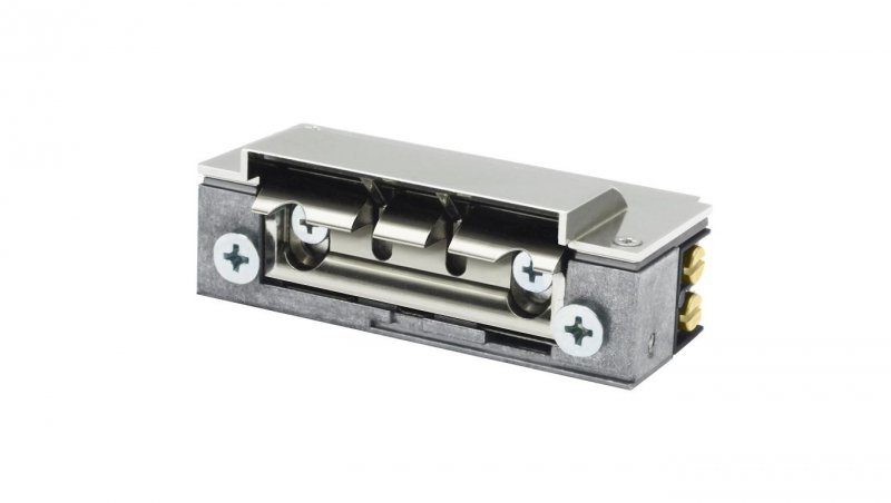 Elektrozaczep Hartte XS12UW‑BC wąski z wyłącznikiem, wzmocnioną sprężyną i wyślizgiem 12V AC/DC