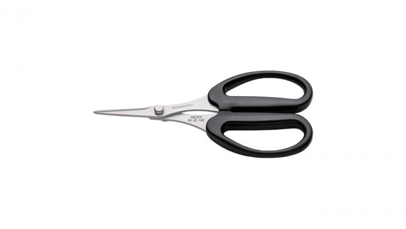 Nożyczki do cięcia włókien z materiału KEVLAR do kabli światłowodowych 160mm KNIPEX 95 03 160 SB