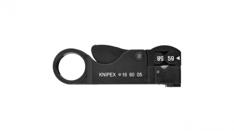 Ściągacz izolacji uniwersalny do kabli koncentrycznych KNIPEX 16 60 05 SB