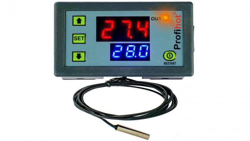 Termostat elektroniczny cyfrowy 1500W modułowy