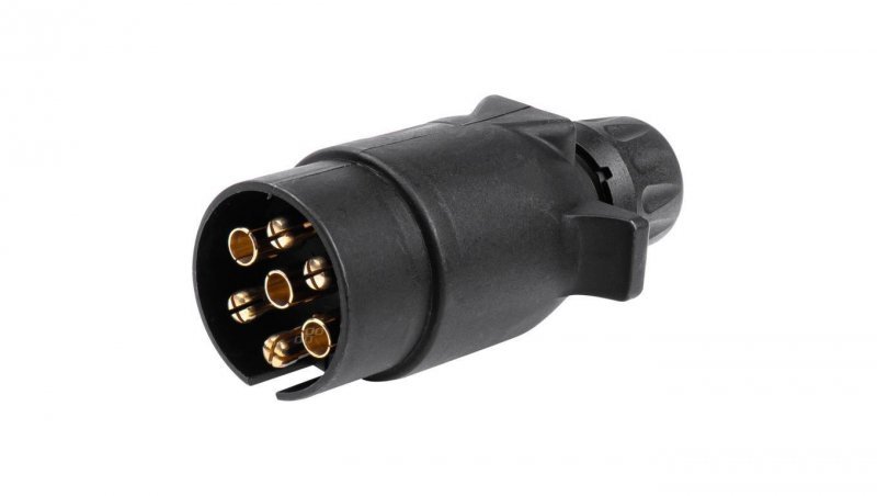 Wtyczka przyczepowa 7-pin 12/24V plastik na kabel