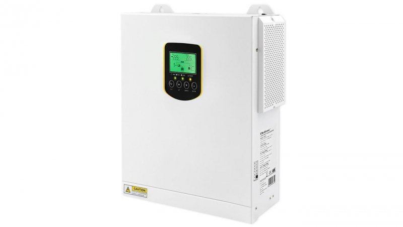 Qoltec Hybrydowy inwerter solarny Off-Grid 2.5kVA 2.5kW 100A MPPT LCD BMS Sinus