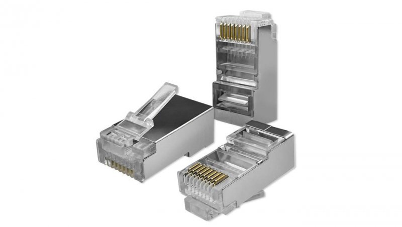 Qoltec Wtyk złącze modularne RJ45 CAT6 FTP Pozłacane styki 100 sztuk