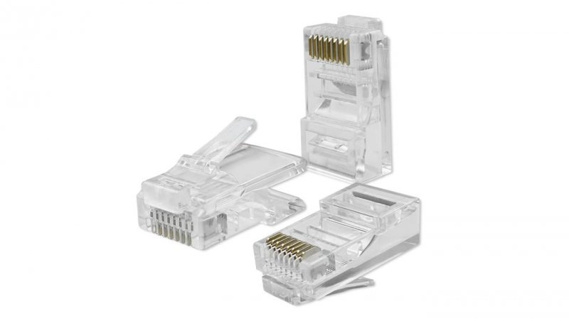 Qoltec Wtyk złącze modularne RJ45 CAT5e UTP Pozłacane styki 10 sztuk