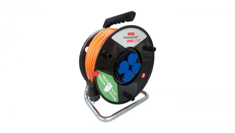 Przedłużacz bębnowy Brennensthul Akyga AK-CR-06 bryzgoszczelny 4 gniazda 3x1.5 mm IP44 50m