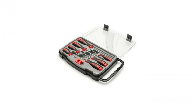 Zestaw wkrętaków 8 szt. płaskie 6x150 5x125 3x75 PH 0, 1, 2 + krótki PH2x38 + magnetyzer