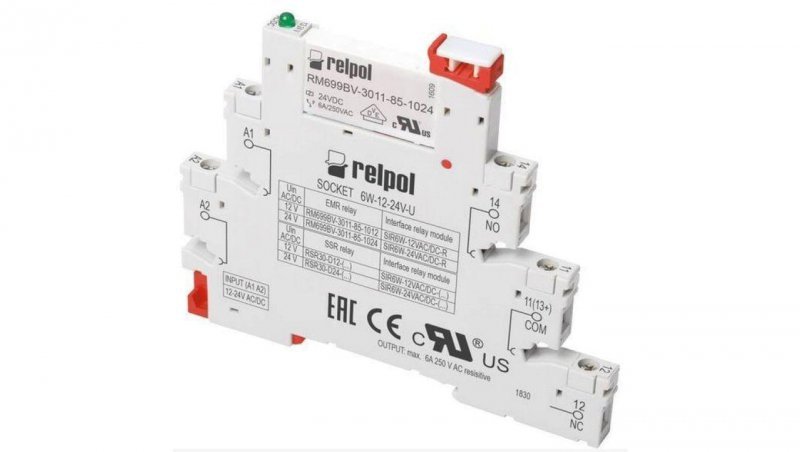 Przekaźnik interfejsowy SIR6W-24VDC-R