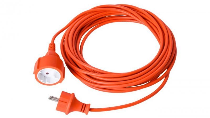 Przedłużacz uniwersalny pomarańczowy 30m 2x1mm2